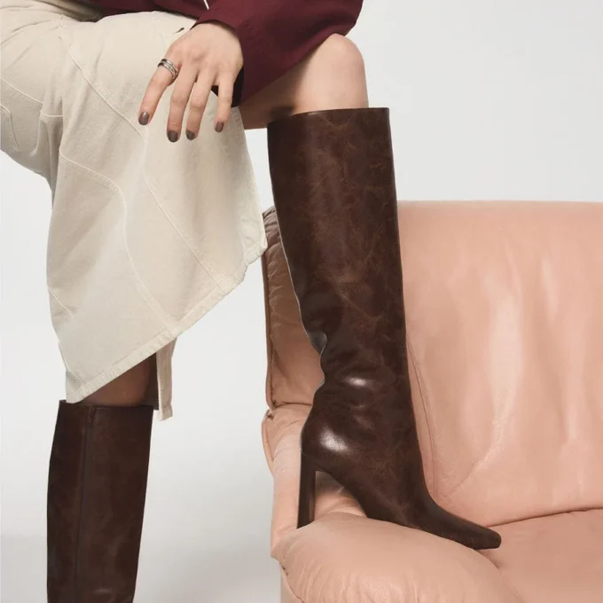 Elyne-wc Knee-high boot, Wide Calf