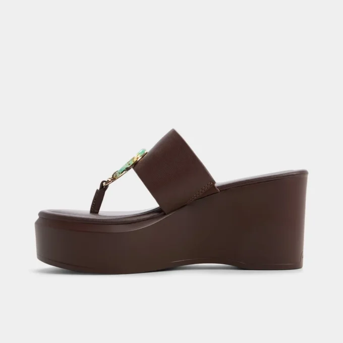 Friegan Slide sandal, Wedge heel