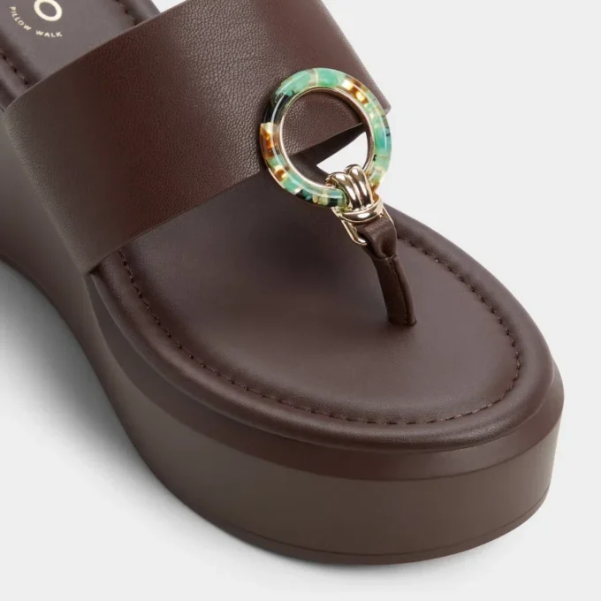 Friegan Slide sandal, Wedge heel