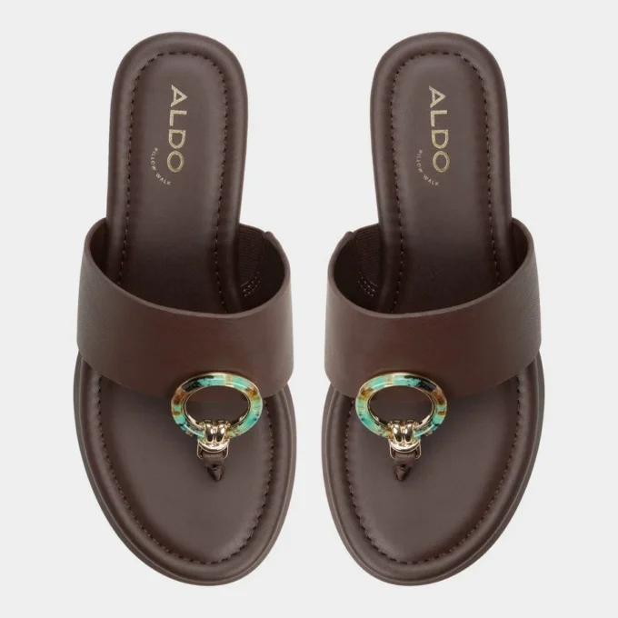 Friegan Slide sandal, Wedge heel