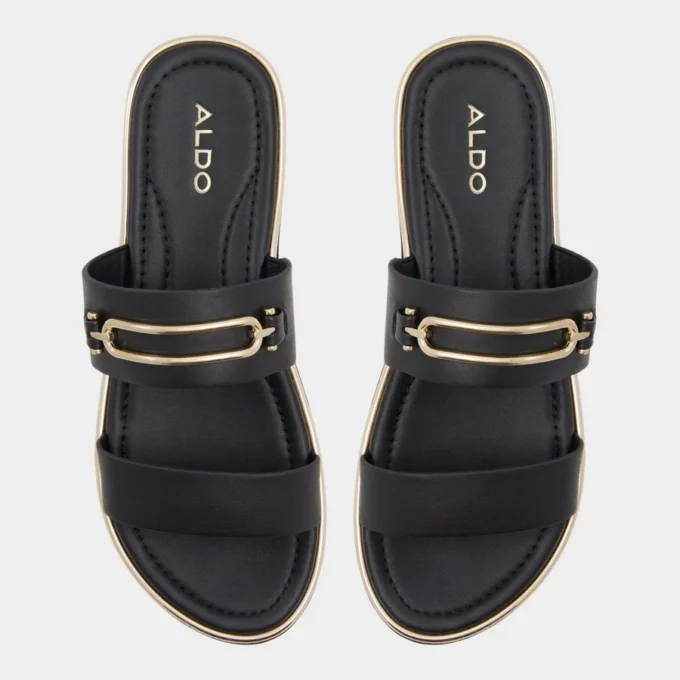 Lagoon Strappy flat sandal, Footbed sandal
